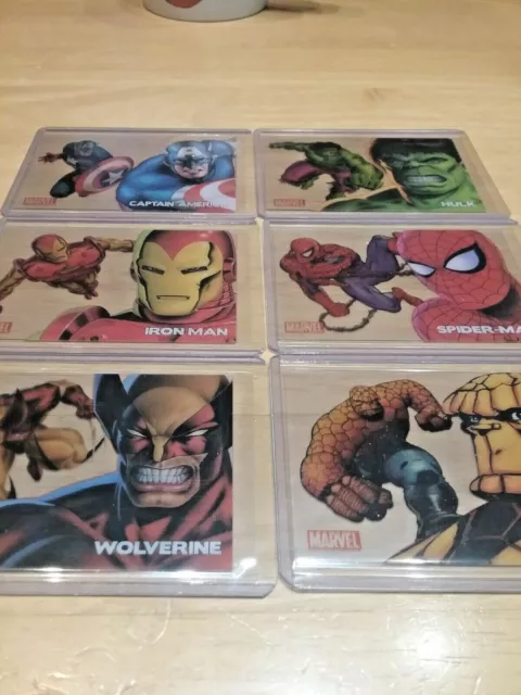 2010 Marvel 70th Anniversary Clearly Heroic PC1-PC6 chase card set of 6