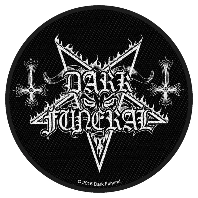 Dark Funeral Circular Logo Patch Official Black Metal Band Merch