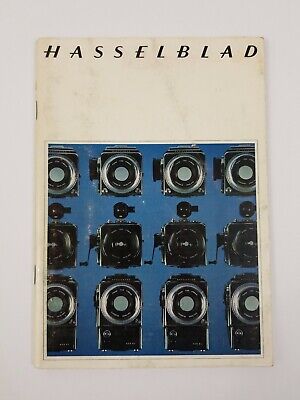 Folleto vintage de cámara de lujo Hasselblad Models 500C, 500EL y SWC
