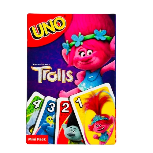 MCDONALD'S UK HAPPY Meal 2024 'DreamWorks' Mini Trolls UNO Game pack £2