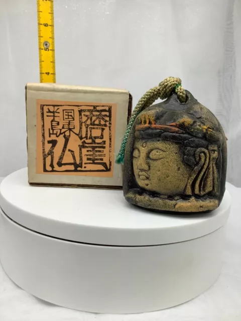 Campana in argilla giapponese Ceramica Dorei Antiquariato asiatico...