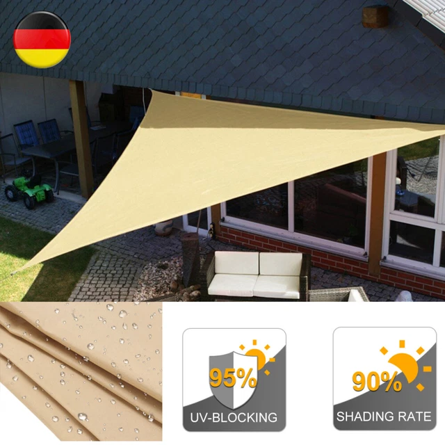 Patio Shade Sails Retractable Shade Sail Blackout Cloth Sun Shade Canopy Awning 11