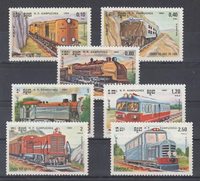 D.Railway - Locomotives Kampuchea 584 - 90 (MNH)