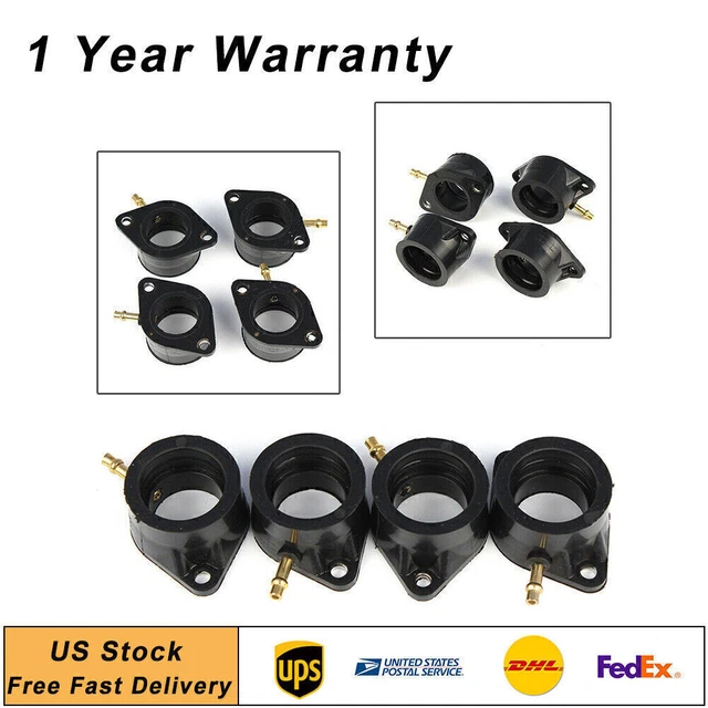 4pcs Carburetor Intake Manifold Holder Adapter For KZ1000J KZ1000K 16065-029