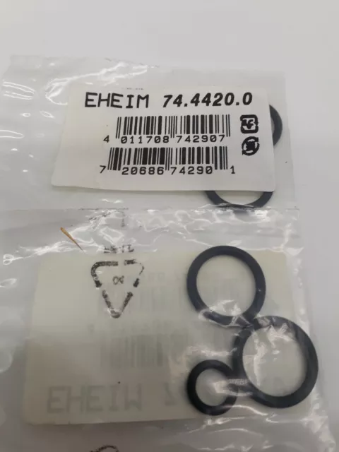 Eheim 7444200 Satz Dichtungen Dichtungsring 3 Stück O-Ring für Adapter 2226-2329