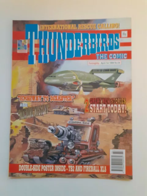 Thunderbirds Comic #64 April 1st 1994 NM Fleetway Publications
