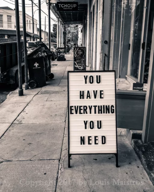 You Have Everything You Need, New Orleans 5x7" Print SIGNED by Louis Maistros