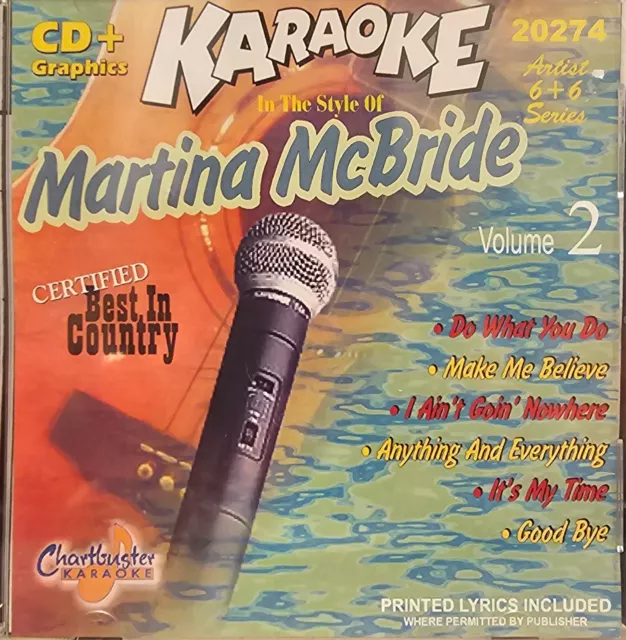 20274 Martina Mcbride   Chartbuster Karaoke Cdg