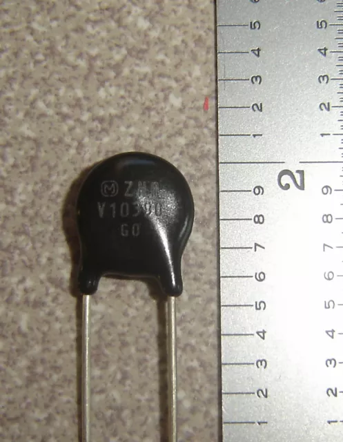 Lot of 2, Raychem ROV10-390K-S, Metal Oxide Varistor 10mm 39v 500a MOV Clamp 77v