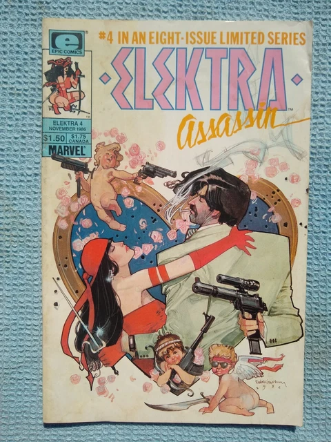 Vintage Marvel Epic Comics Elektra Assassin No. 4 1986 Limited Series Comic Book