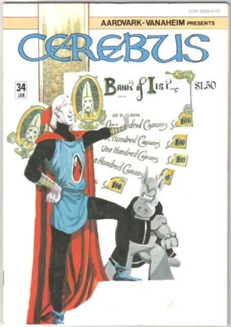 Cerebus the Aardvark Comic Book #34 AV 1982 FINE+ NEW UNREAD