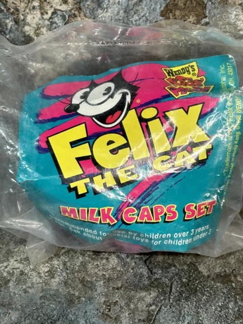 Felix The Cat  "Pogs/Milk Caps Set"  NIP Wendy's 1996