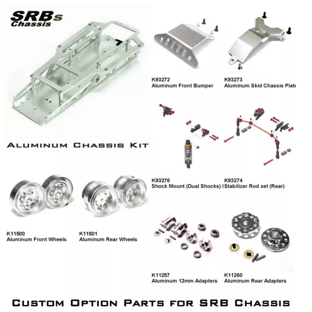 Kit de actualizaciones de chasis de aluminio para Tamiya Sand Scorcher buggy de lucha campeón