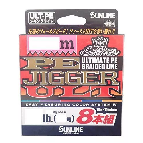 Sunline PE Line Saltimate Jigger ULT 8-Piece Set No 4 b60lb 300m