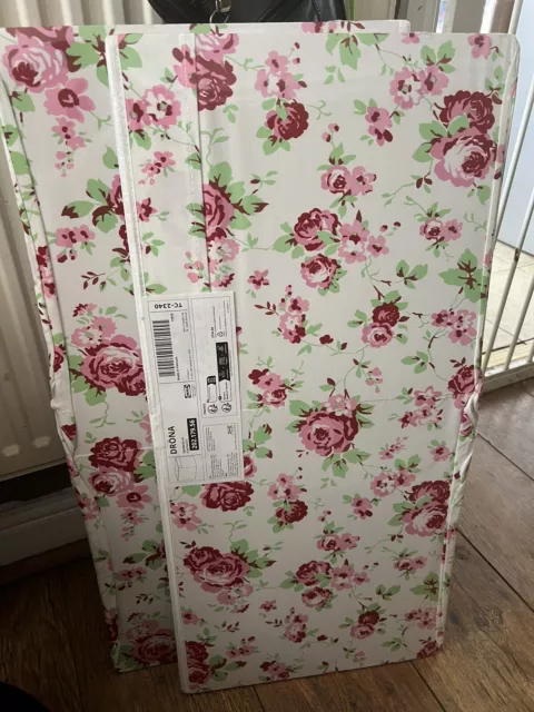 2 x IKEA Drohne Cath Kidston Rosali Kallaxe Aufbewahrungsbox Blumen Rosen Neu & Versiegelt