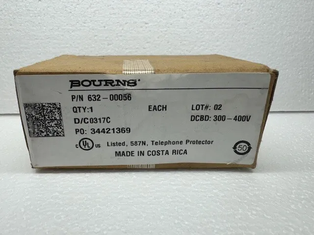 Bourns 2410-76-G-CX Gas Discharge Tube Tele Protector 5Pin 632-00056 Box of 25