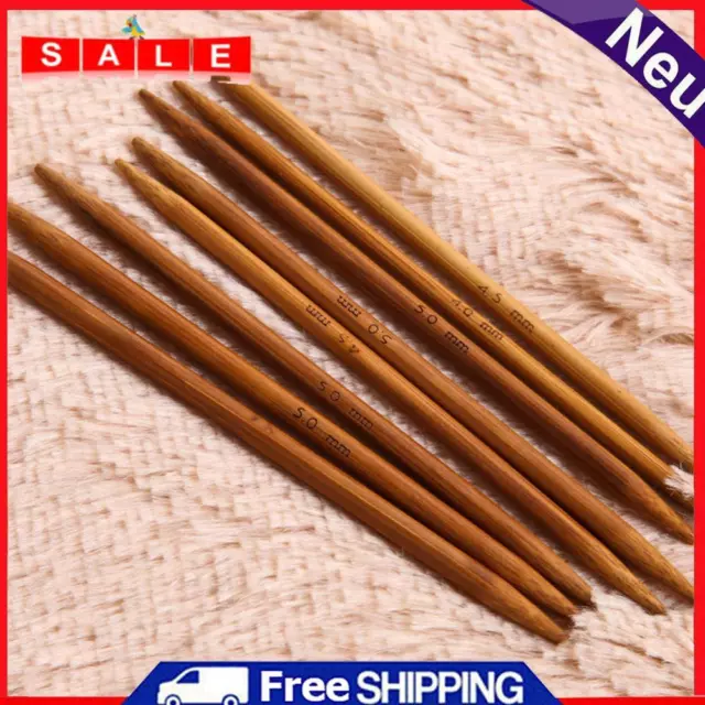 55pcs Circular Knitting Needles Set 11 Sizes Bamboo 13cm for Weave Yarn Projects