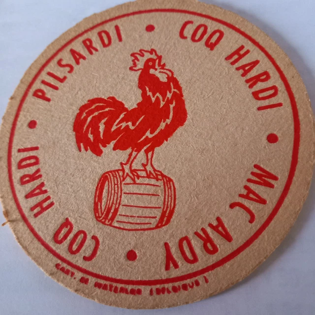 Sous-bock En Bois Original RC Lens - Ancien Logo - Vintage
