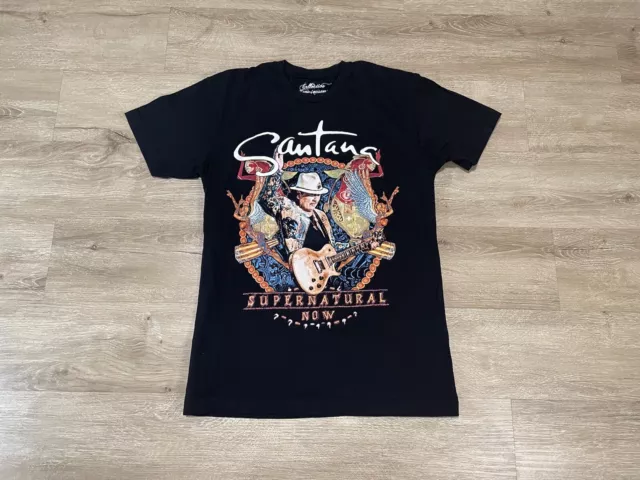 Santana Tour Adult T-shirt Sz S Black Supernatural Now 2019 Tour Music Concert