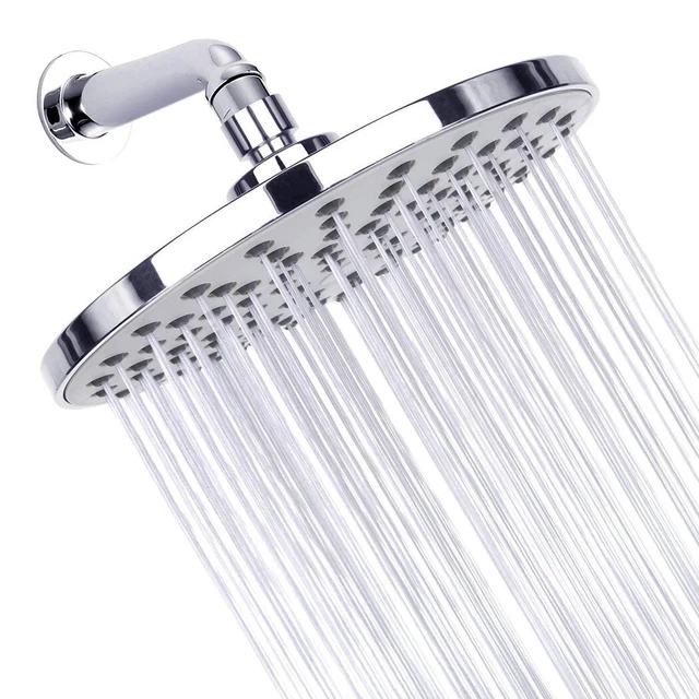 Rotondo Pioggia Doccia Teste Acciaio Inox 20cm ABS Accessori Bagno Cromato