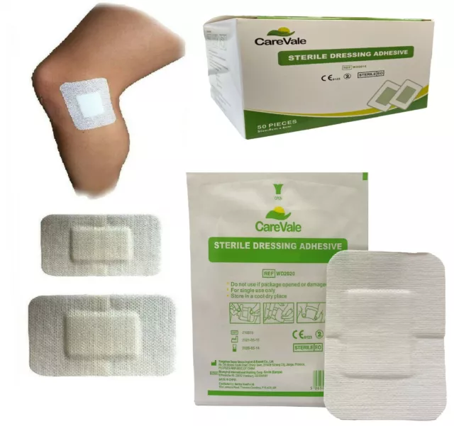 CareVale 15cm x 10cm Adhesive Sterile Dressings First Aid Plasters Cuts & Wounds