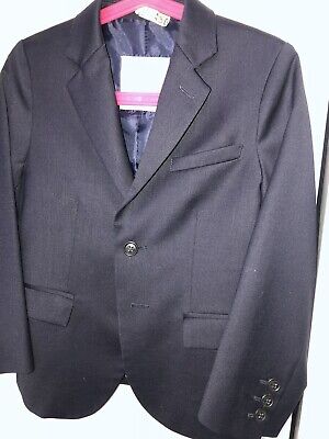Zara Kids Boys Navy Blue Sport Coat Blazer Suit Jacket Size 7