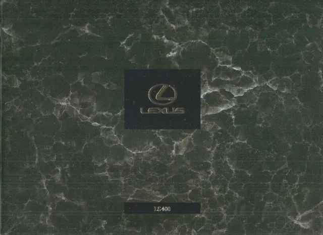 Lexus LS 400 1990-92 UK Market Sales Brochure