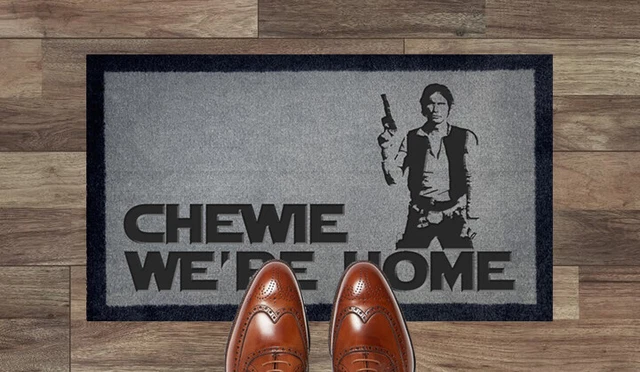 ENGRAVED DOOR MAT Star Wars Han Solo Range 40cm x 70cm Internal