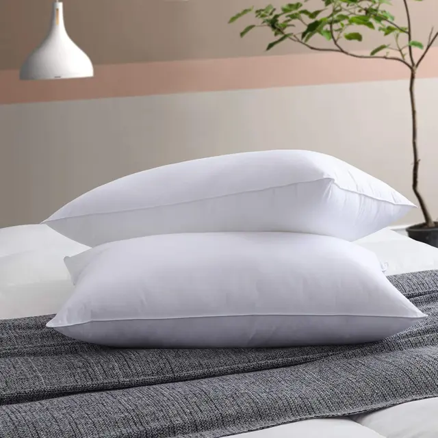 Hotel Quality Pack of 2,4 Pillows Bounce Back Anti Allergic Bedding Plump Pillow