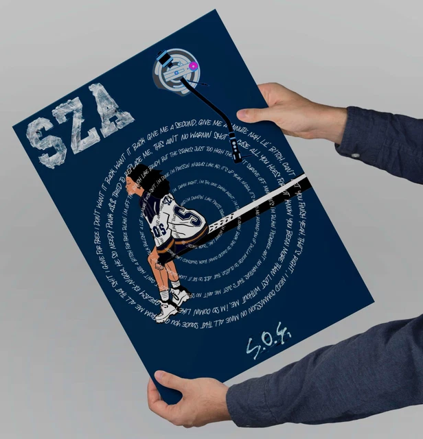 SZA S.O.S TOUR 2023 Concert Poster, SZA SOS Lyrics Album Cover 2022