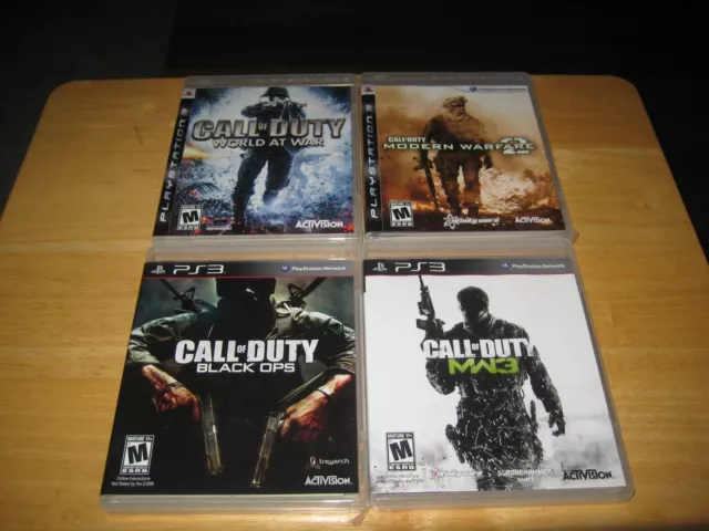 Playstation 3 Call of Duty Collection 4 Games included MW2 & 3 Black Ops etc.