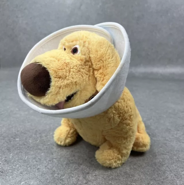 NEW DISNEY PARKS Pixar UP Dug Cone of Shame Plush Toy Dog Puppy
