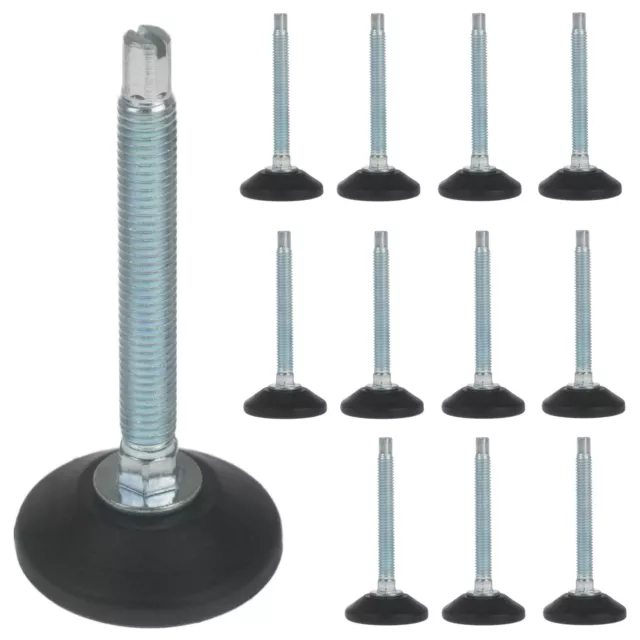 12 x UNIVERSAL M8 THREAD ADJUSTABLE SELF LEVELLING APPLIANCE TABLE STAND FEET