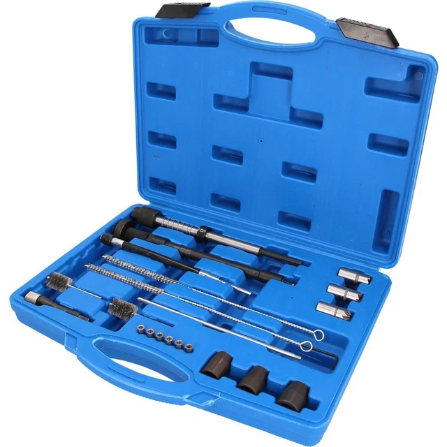 Kit De Nettoyage Siège Injecteur JBM 52813 - 17 Alésoirs, Clés, Pour Maintenance Moteur