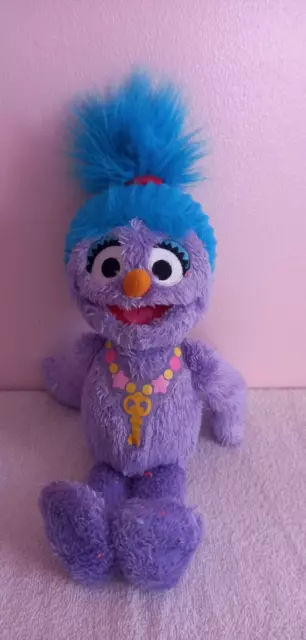 Sesame Street Furchester Hotel Purple Phoebe Talking Soft Toy Plush Hasbro 2014