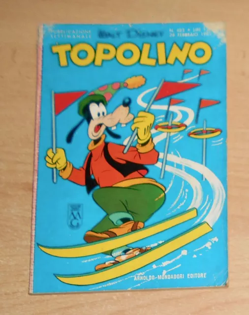 Ed.mondadori  Serie  Topolino   N°  483  1965   Originale  !!!!!