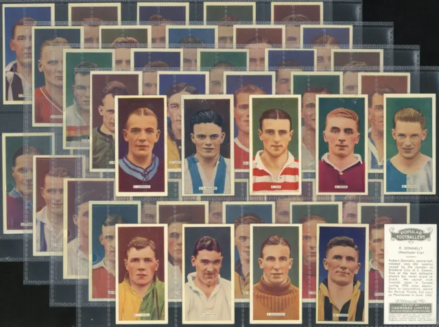 Carreras - 'Popular Footballers' - Complete Set (1936)