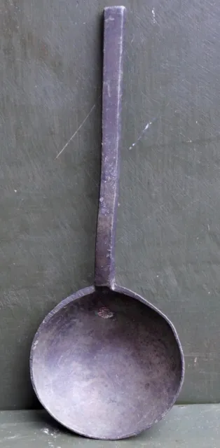 Nice Antique pewter spoon with a crowned rose mark, Dutch early 17th century.