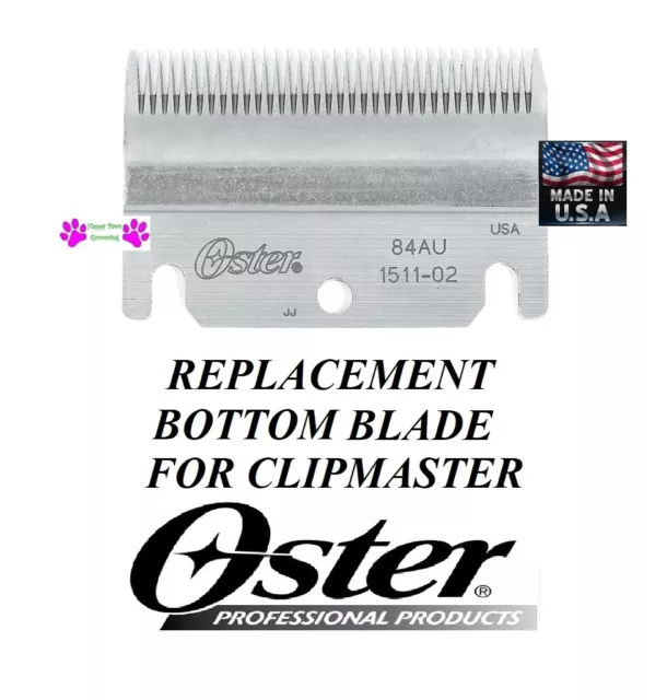 REPLACEMENT BOTTOM BLADE for Oster/Stewart CLIPMASTER Clip Master 510 A,610-84AU