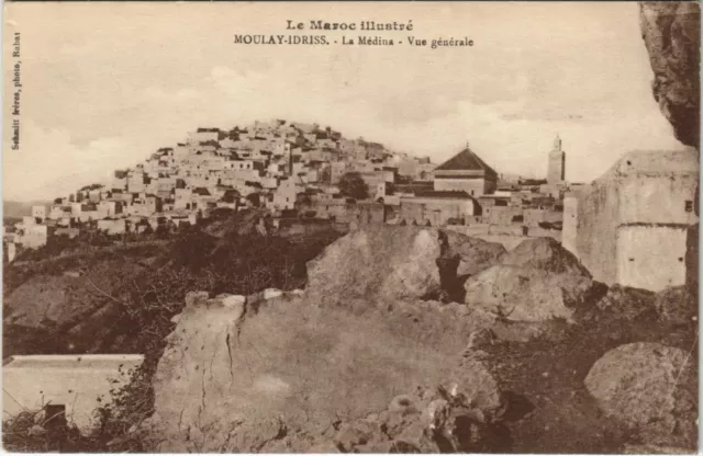 CPA AK MAROC Illustre MOULAY-IDRISS La MEDINA Vue générale (38803)