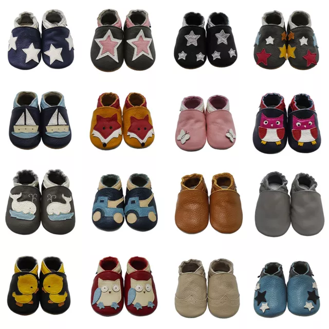 Restposten Mejale Krabbelschuhe Lauflernschuhe Leder Pantoffeln Kinderschuhe