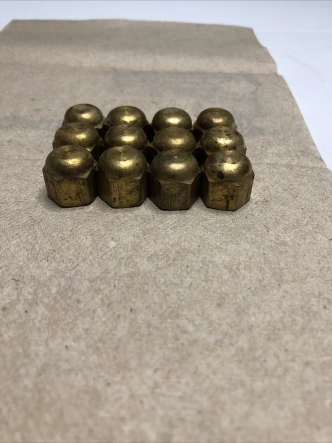 LOT of 12 Brass Compressor Caps