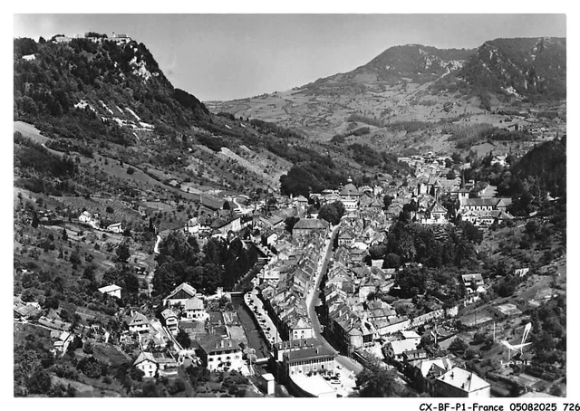 Carte Postale Ancienne Salins-les-Bains - Panorama Sur La Ville Et Le Fort Saint André (CDV, Photographie D'époque, état Correct)