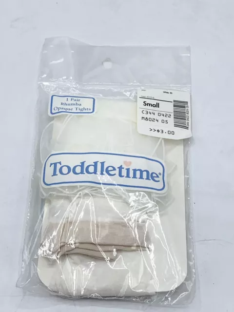 Vintage Rhumba Toddletime Opaque Tights Small 14 1/2-18lbs NOS