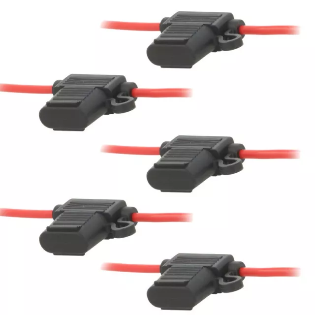 5x KFZ Sicherungshalter 4,0mm² max. 30A Flachsicherung ATC ATO WASSERDICHT MTA