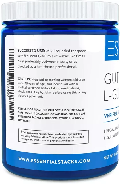 Gut L-Glutamine Powder - Gluten Free, Dairy Free, Soy Free, Non-GMO & Hypoallerg 2