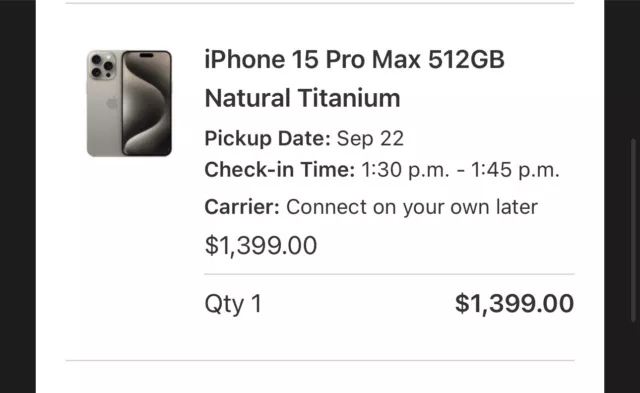 Apple iPhone 15 Pro Max 512GB UNLOCKED Natural Titanium BRAND NEW