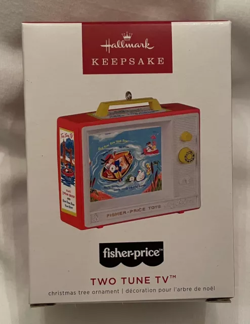 Hallmark 2022 Fisher Price Two Tune TV Ornament NEW MIB