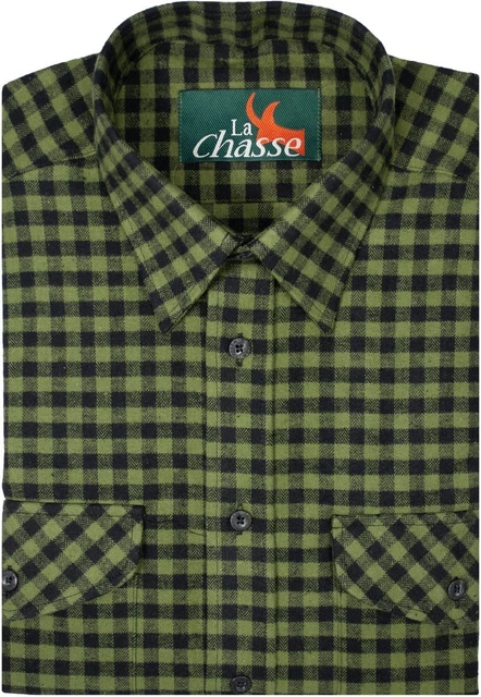 Camicia boscaiolo La Chasse® camicia da caccia camicia forestale camicia da forestale camicia da cacciatore verde oliva NUOVA