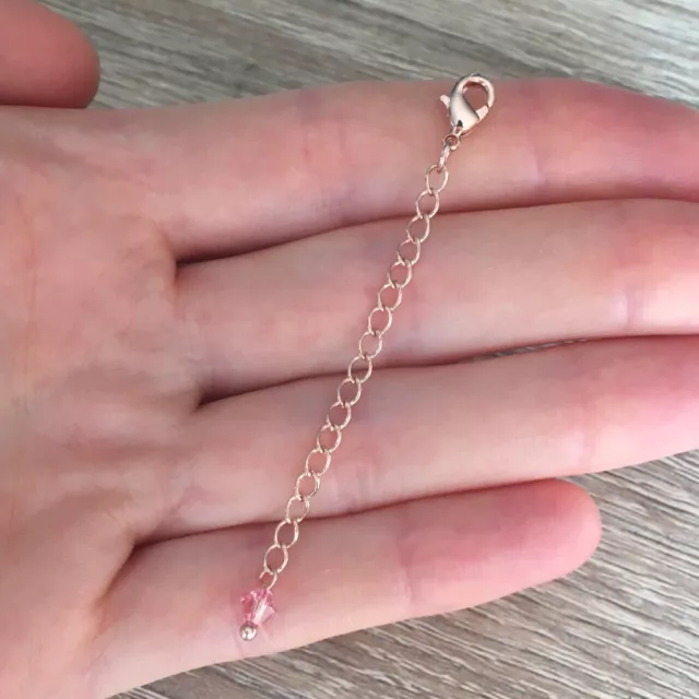 5cm / 10cm, Rose Gold Necklace Extension Chain Safety Extender Bracelet Jewelry